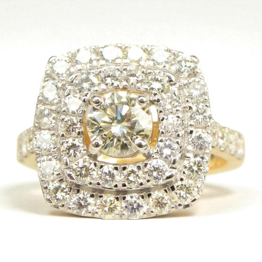 Solitaire Square Diamond Ring