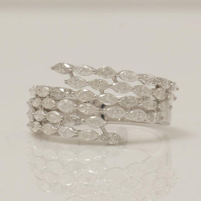 Marquise Wide Diamond  Ring