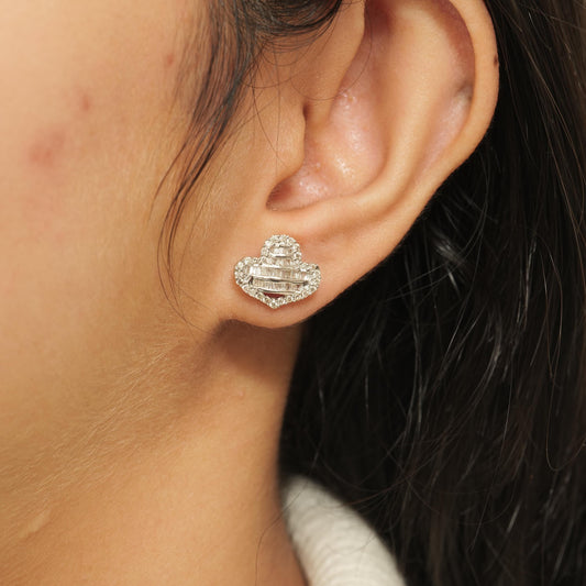 Baguette Diamond Studs Earrings