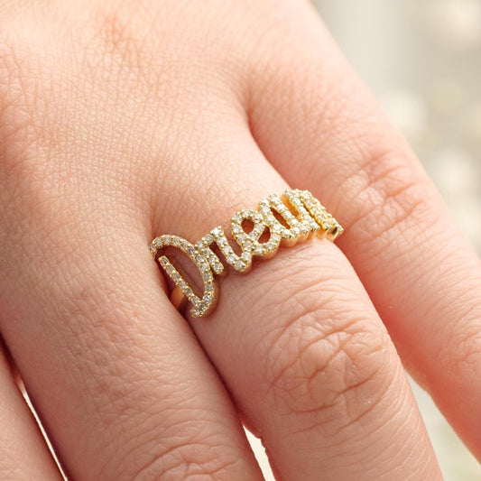 Dream Natural Diamond Personalized Ring