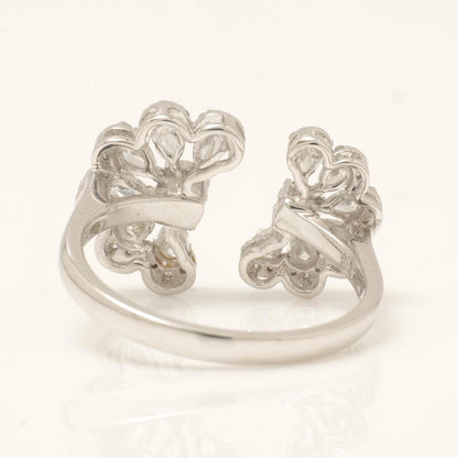 Floral Pear Diamond Ring