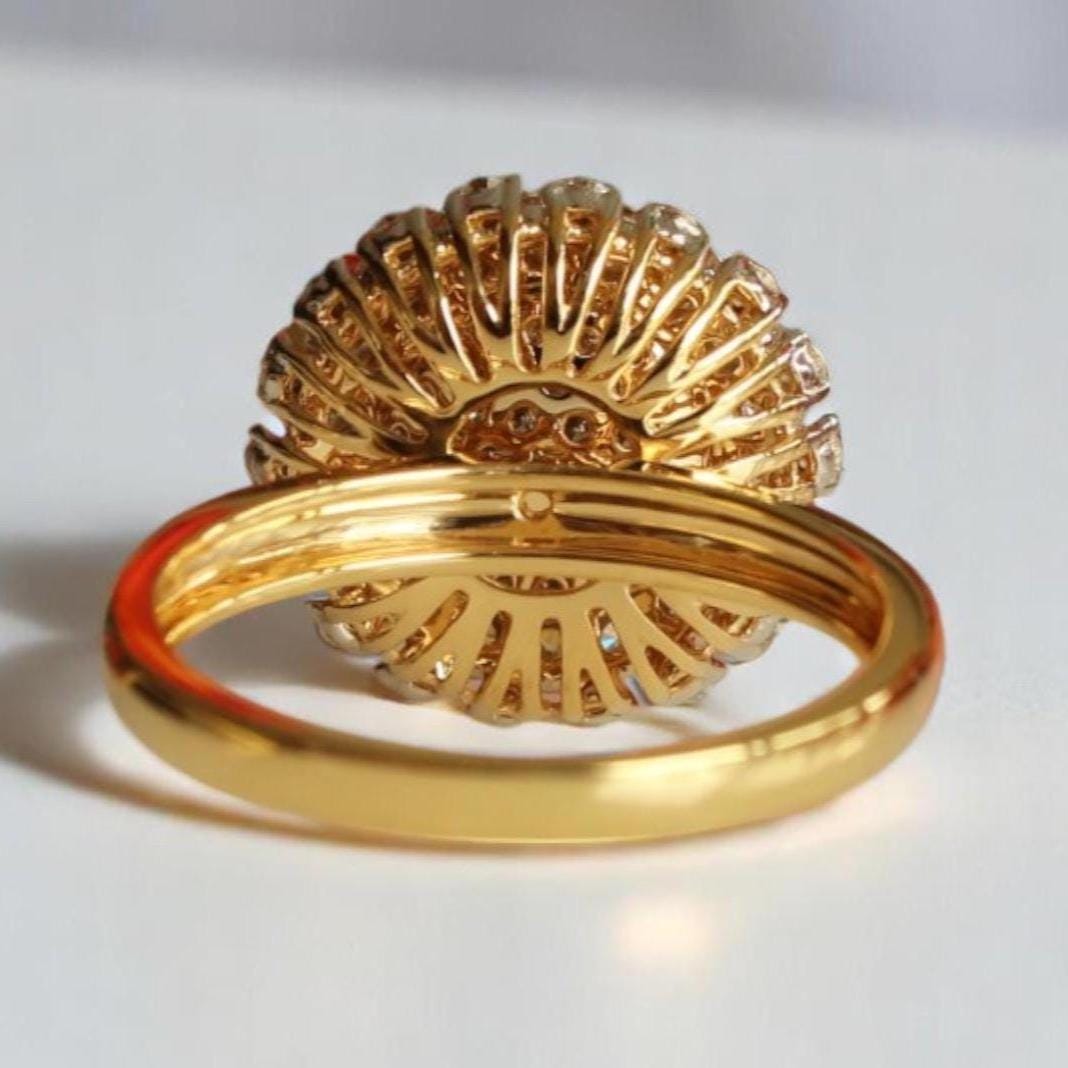 Sunflower Diamond Ring