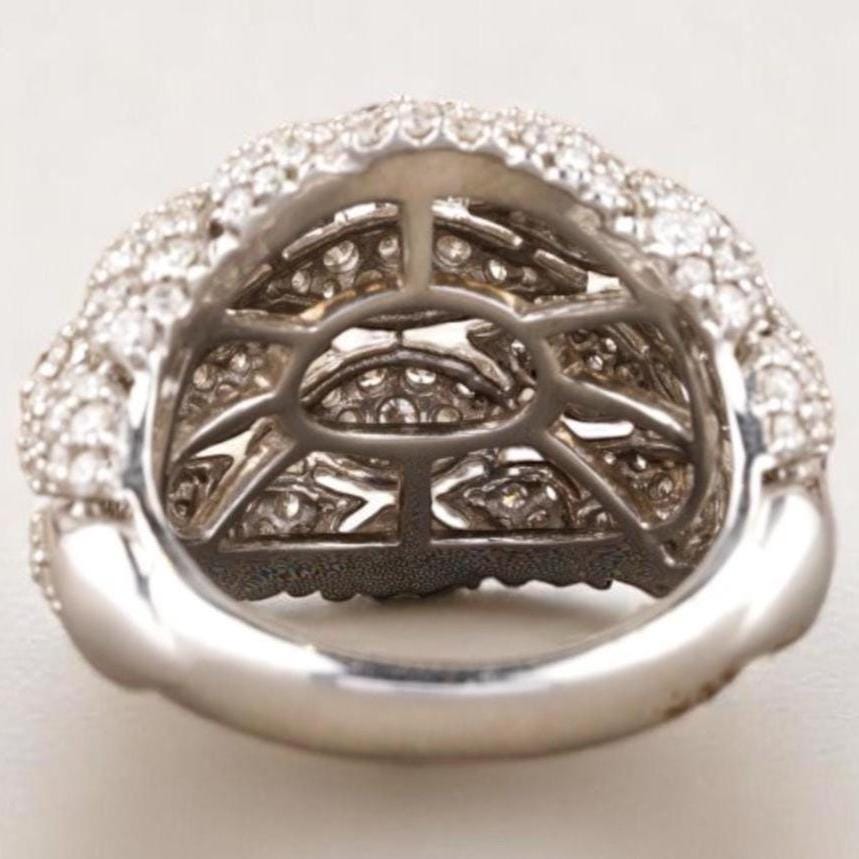 Dome Cluster Diamond Ring