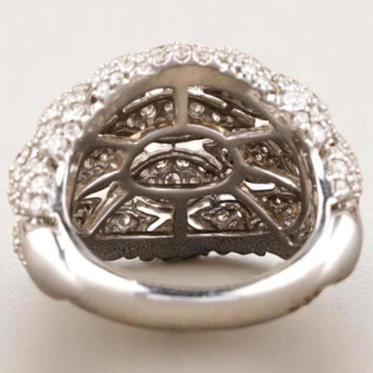 Dome Cluster Diamond Ring