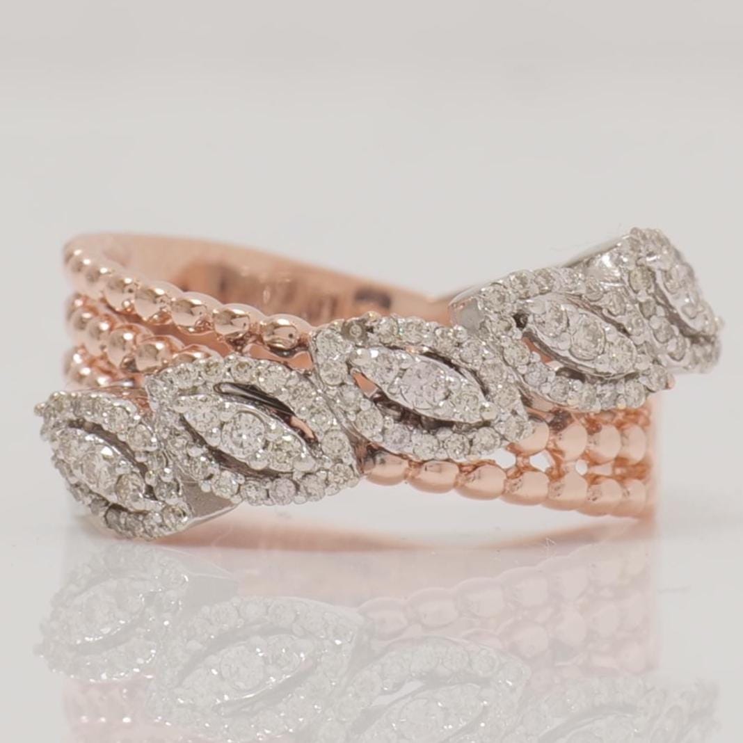 Marquise Leaf Band Ring