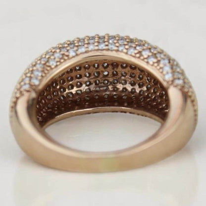 Pave Dome Diamond Ring