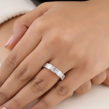 Emerald Illusion Wedding Ring