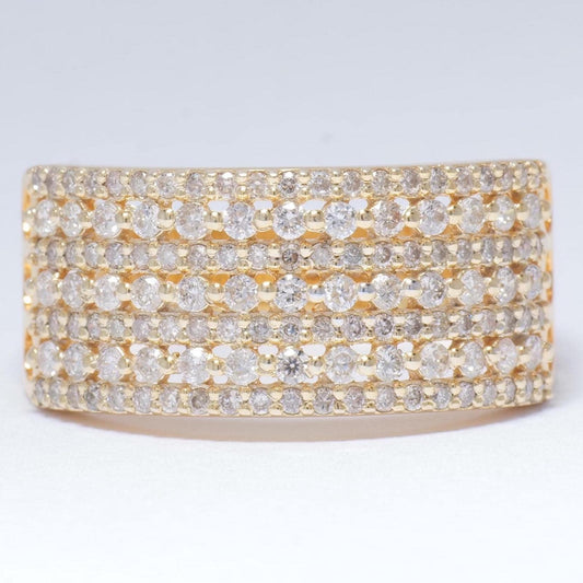 Eternity Diamond Wide Band Ring