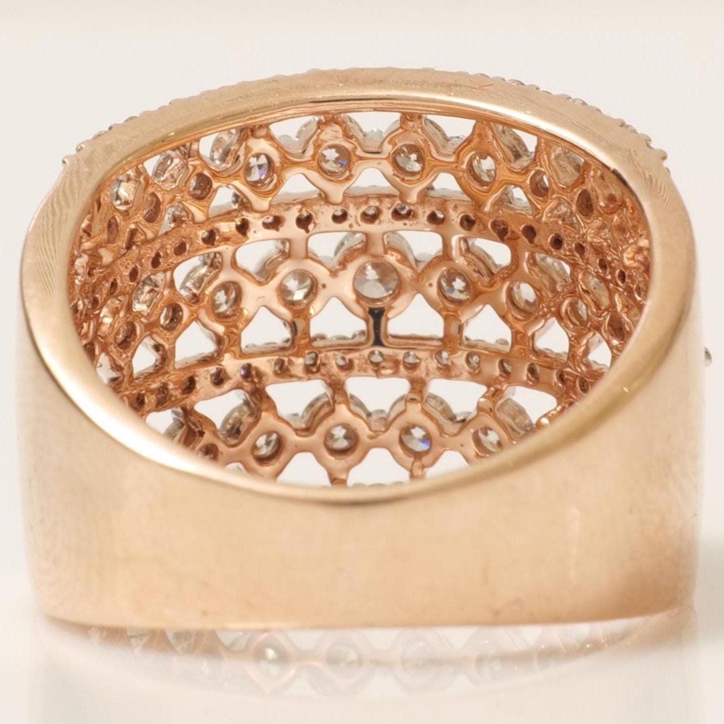 Wide Natural Diamond Eternity Ring