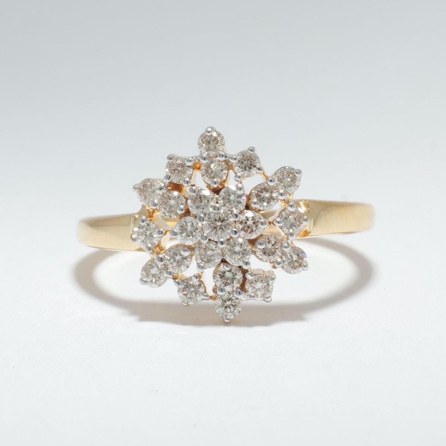 Cluster Snowflakes Diamond Ring