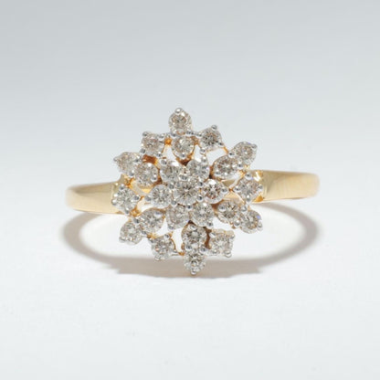 Cluster Snowflakes Diamond Ring