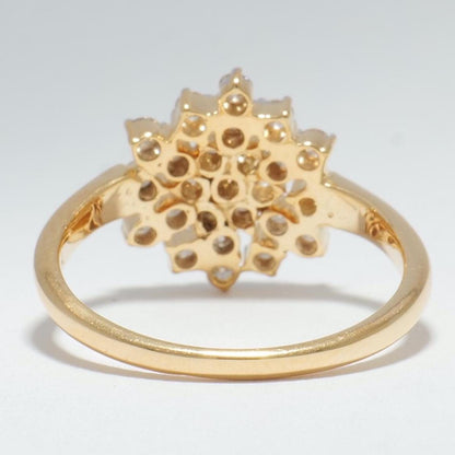 Cluster Snowflakes Diamond Ring