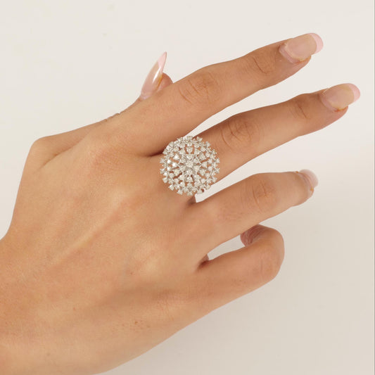 Starburst Dome Diamond Ring