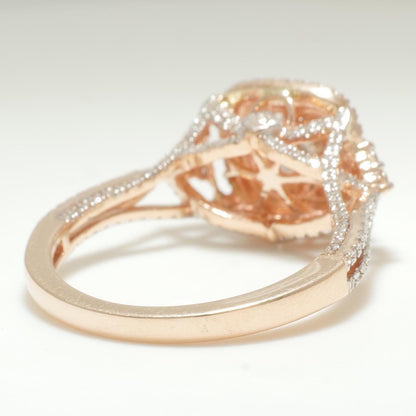 Cushion Cluster Diamond Ring