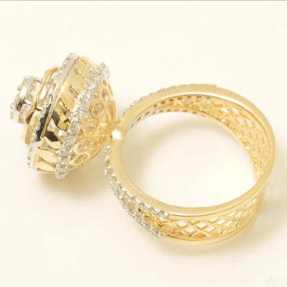 Halo Cluster Diamond Ring