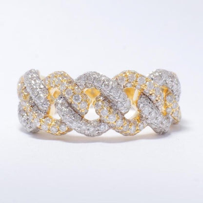 Miami Cuban Diamond Ring