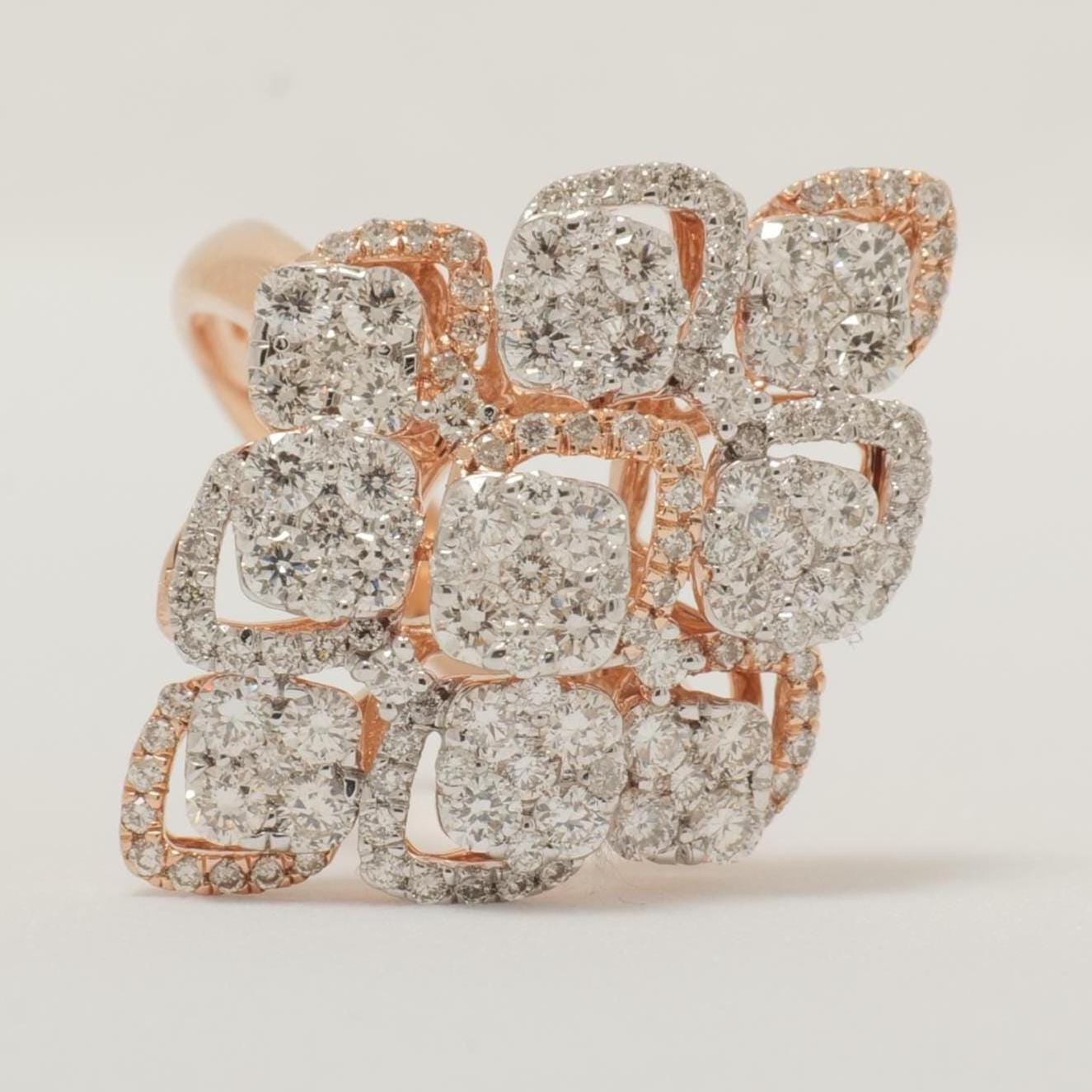 Cocktail Halo Diamond Ring