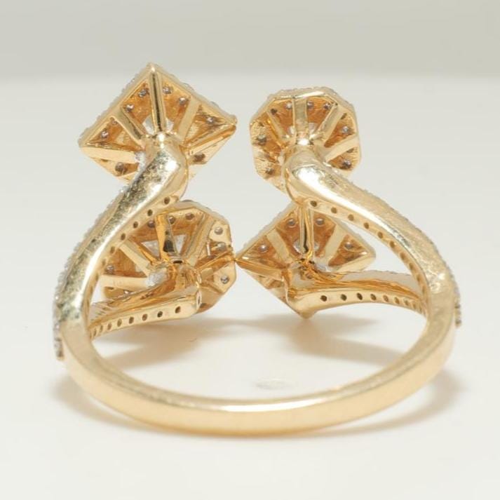 Diamond Open Cuff Ring