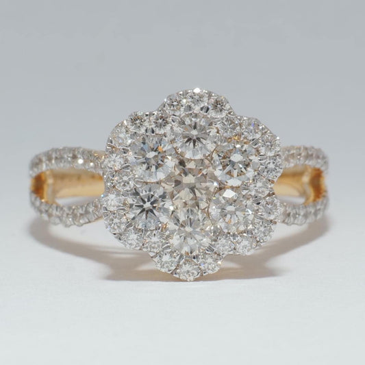 Flower Diamond Ring