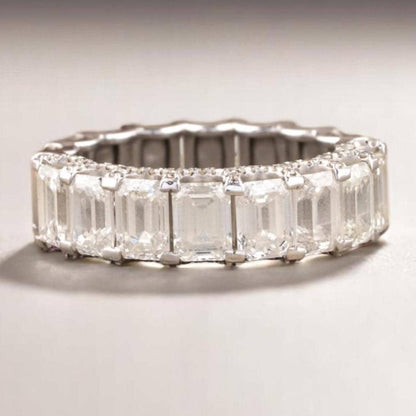 Emerald Cut Diamond Eternity Band