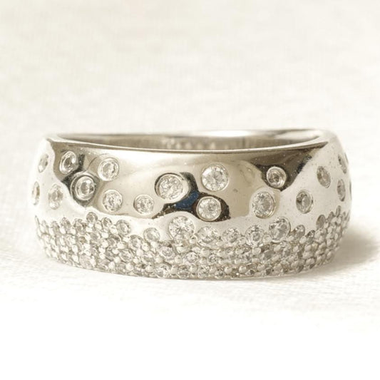 Bubble Diamond Band Ring