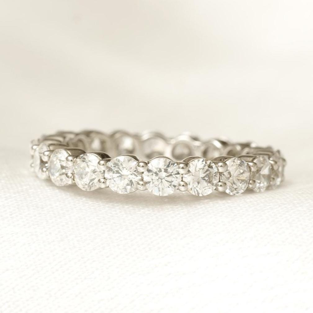 Round Diamond Eternity Band Ring