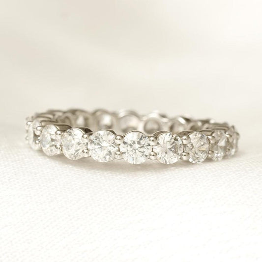 Round Diamond Eternity Band Ring