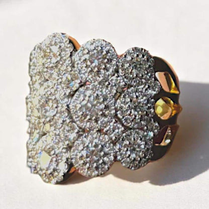 Floral Diamond Cocktail Ring