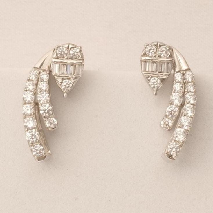 Diamond Climber Stud Earrings