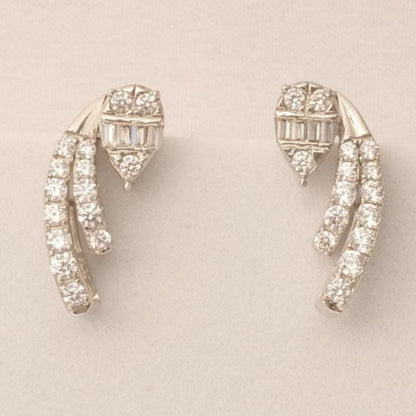 Diamond Climber Stud Earrings