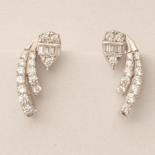 Diamond Climber Stud Earrings