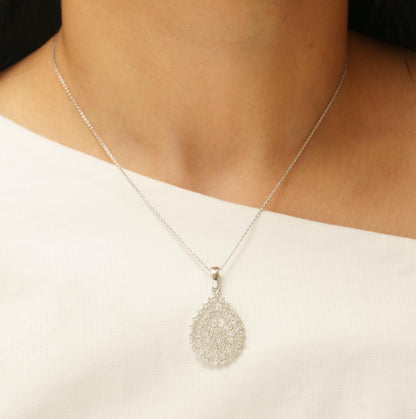 Teardrop Diamond Pendant