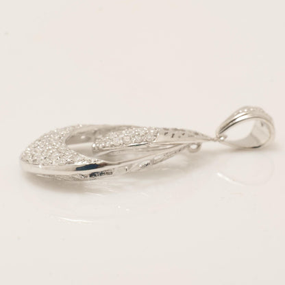 Teardrop Diamond Pendant Necklace