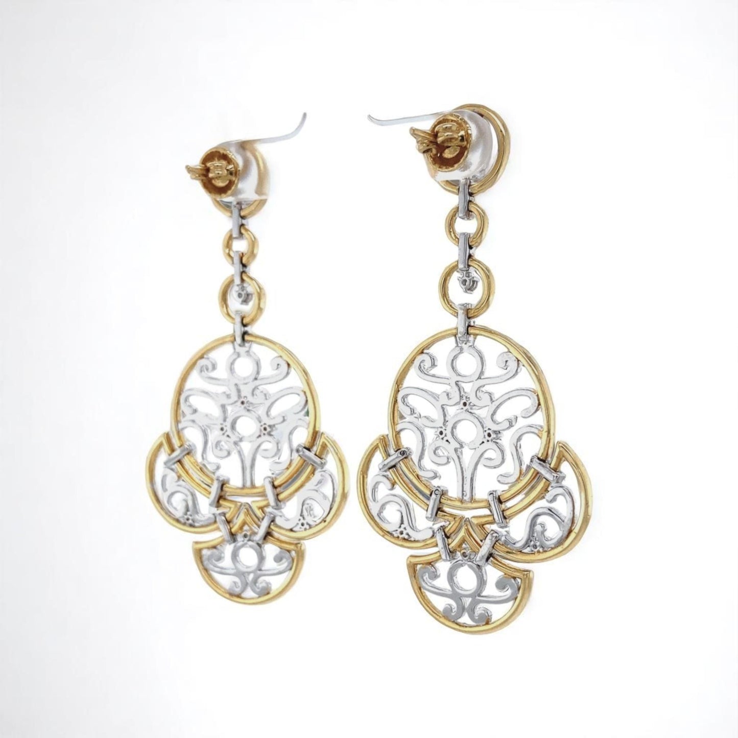 Filigree Chandelier Diamond Earrings