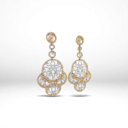 Filigree Chandelier Diamond Earrings