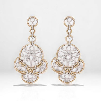 Filigree Chandelier Diamond Earrings