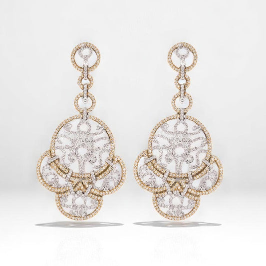 Filigree Chandelier Diamond Earrings