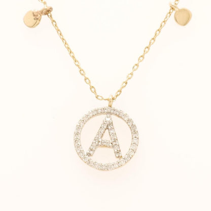 Personalized Disc Initial Necklace