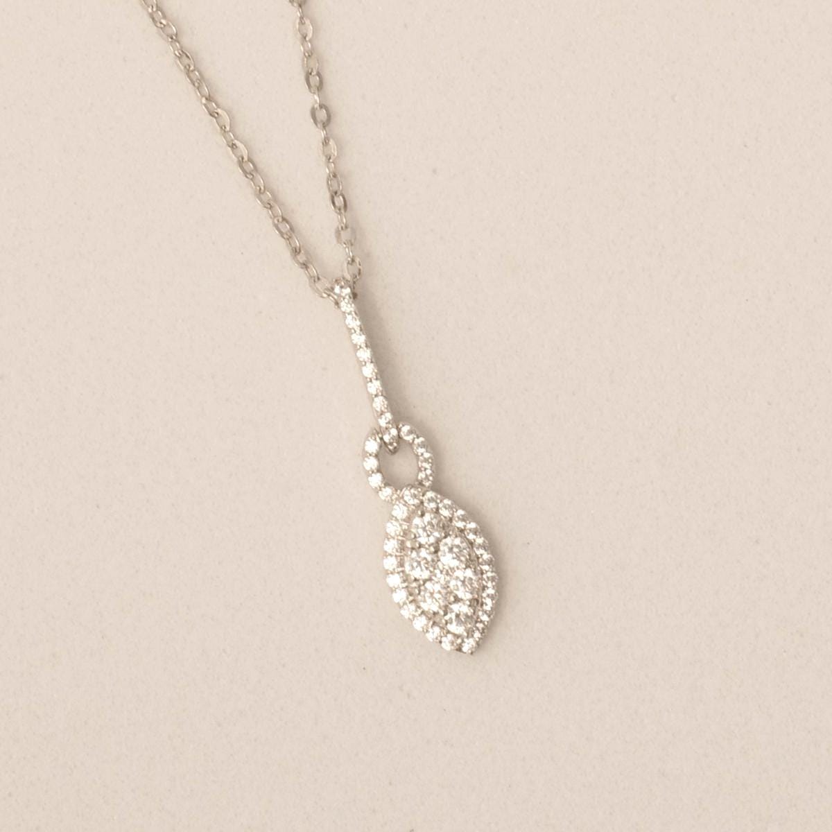 Halo Eye Illusion Diamond Pendant Necklace