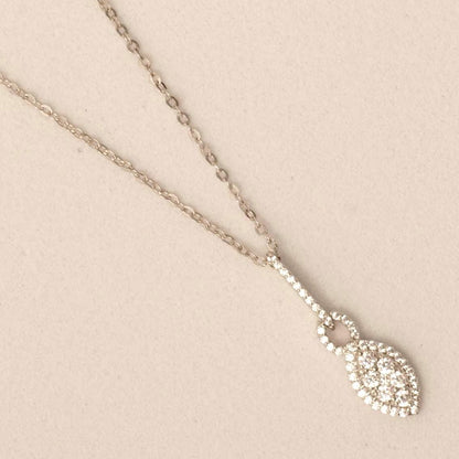 Halo Eye Illusion Diamond Pendant Necklace