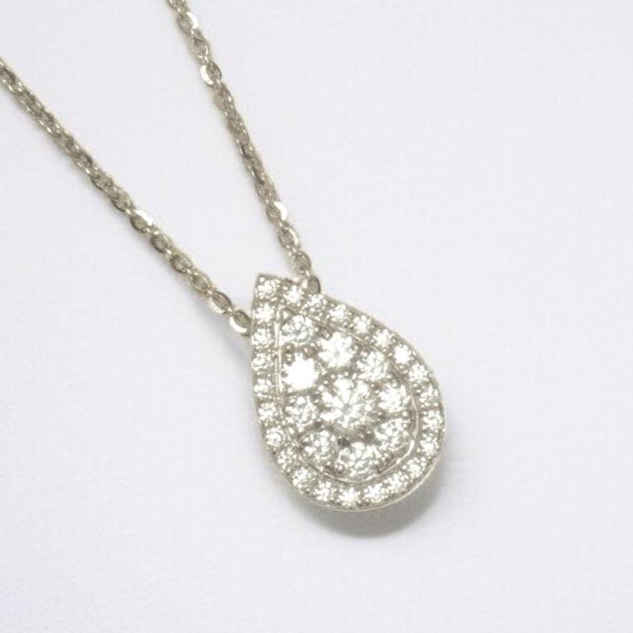 Pear Cluster Diamond Pendant