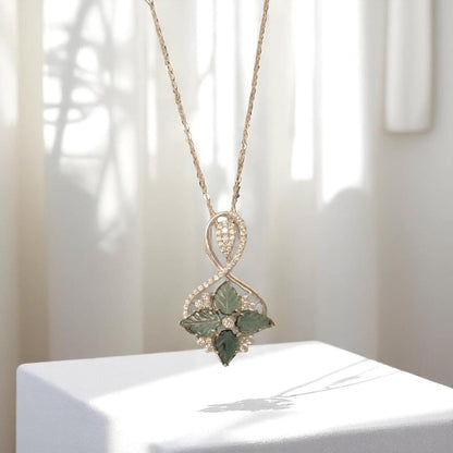 Infinity Loop Diamond Pendant Necklace