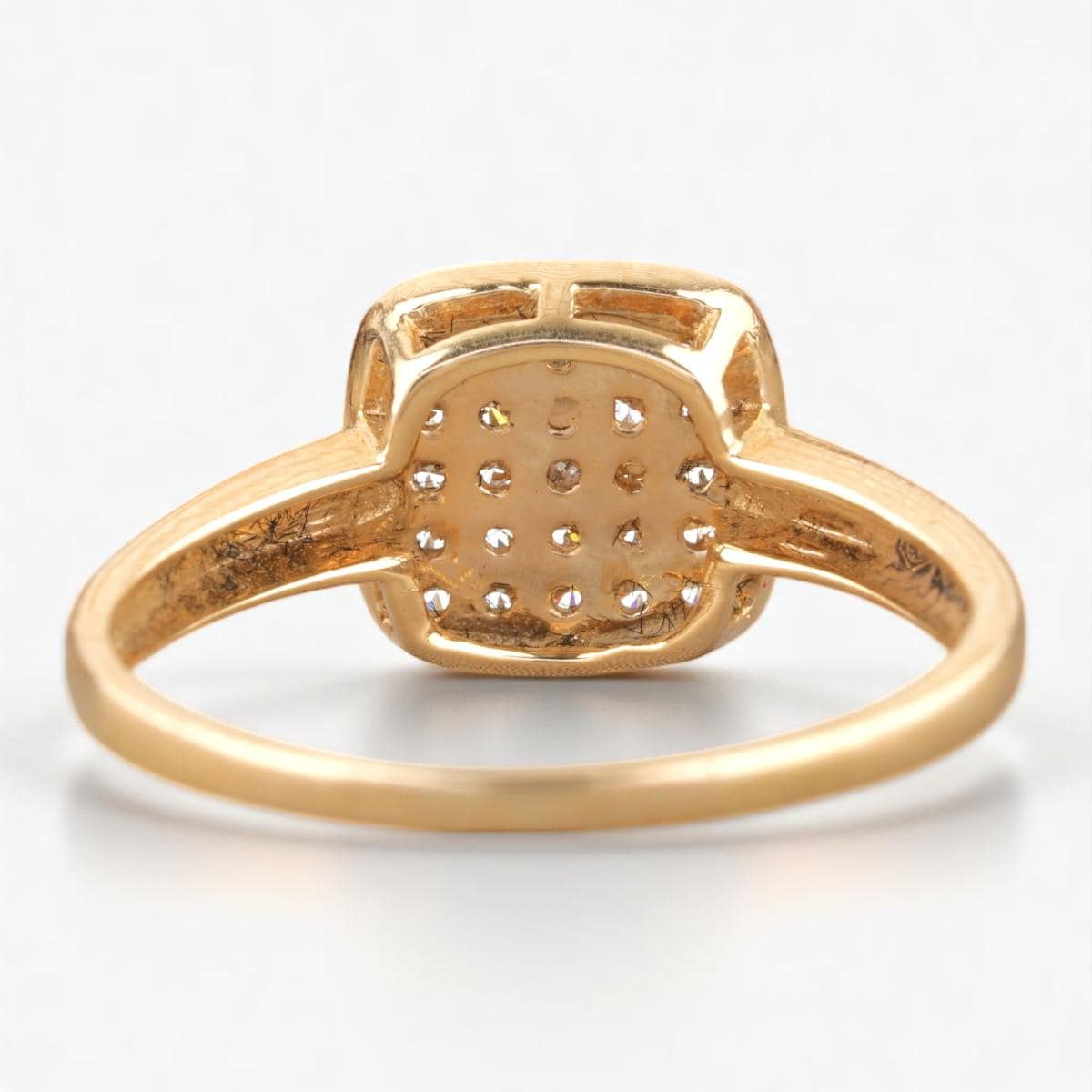 Square Grid Men's Diamond Ring