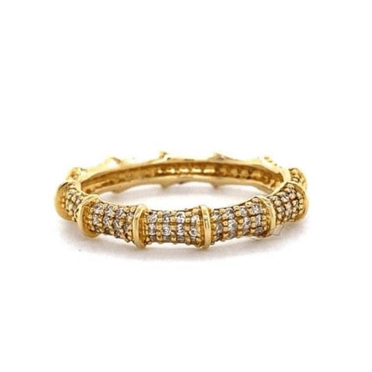 Bamboo Diamond Eternity Ring