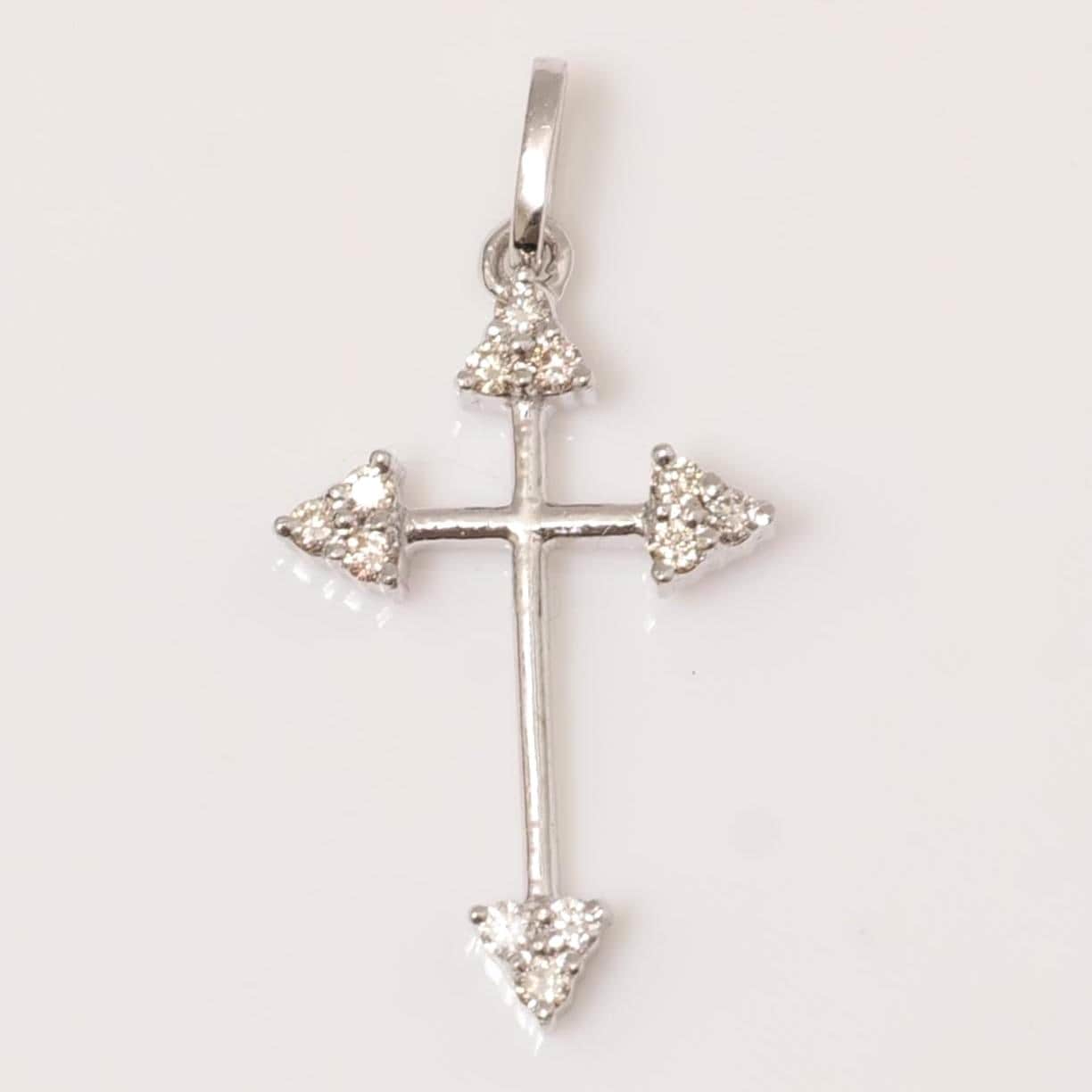 Arrow Cross Diamond Pendant