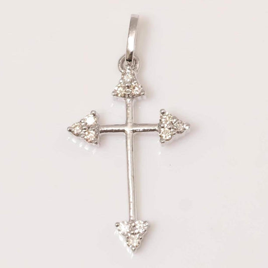 Arrow Cross Diamond Pendant