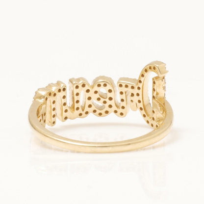Dream Natural Diamond Personalized Ring