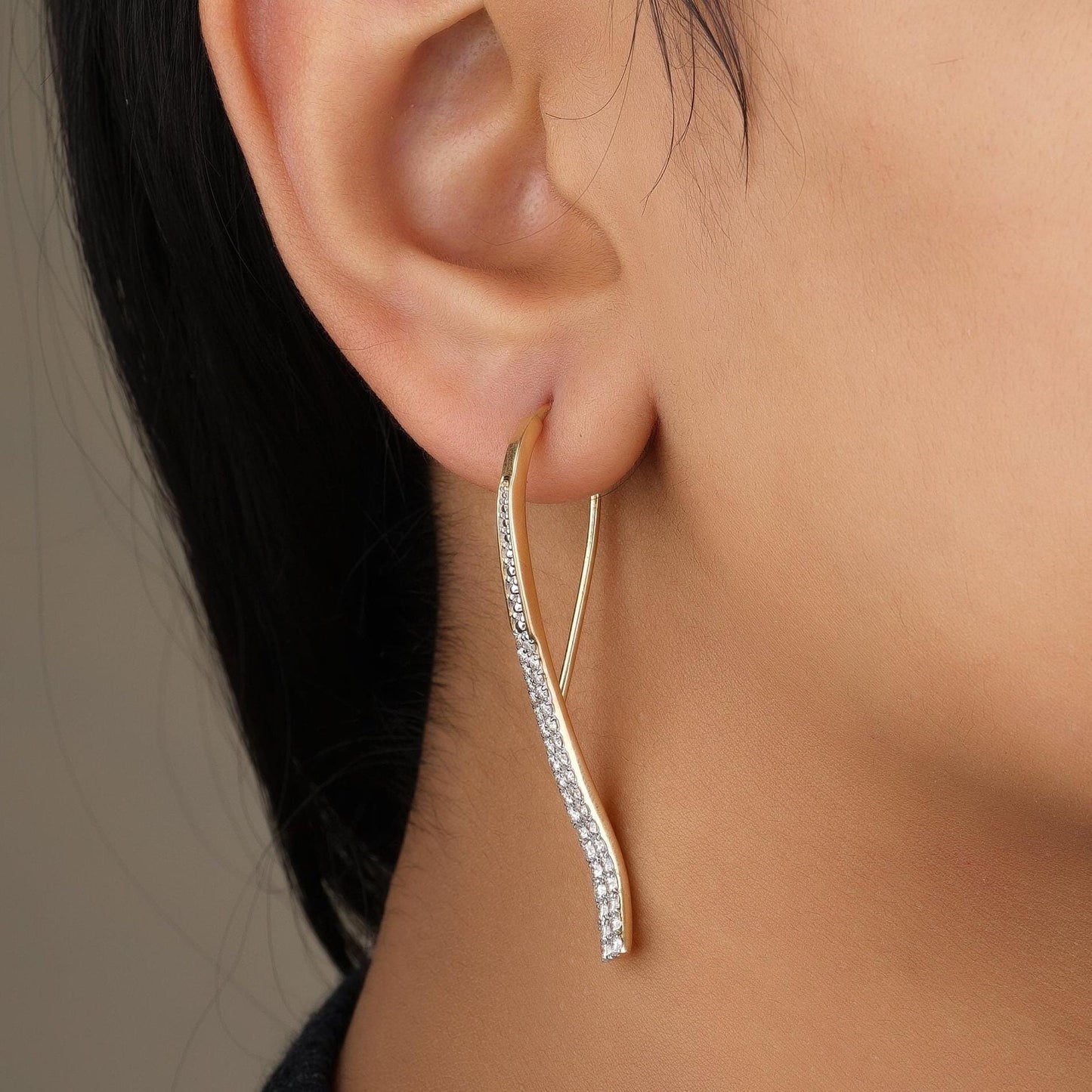 Diamond Dangle Earrings