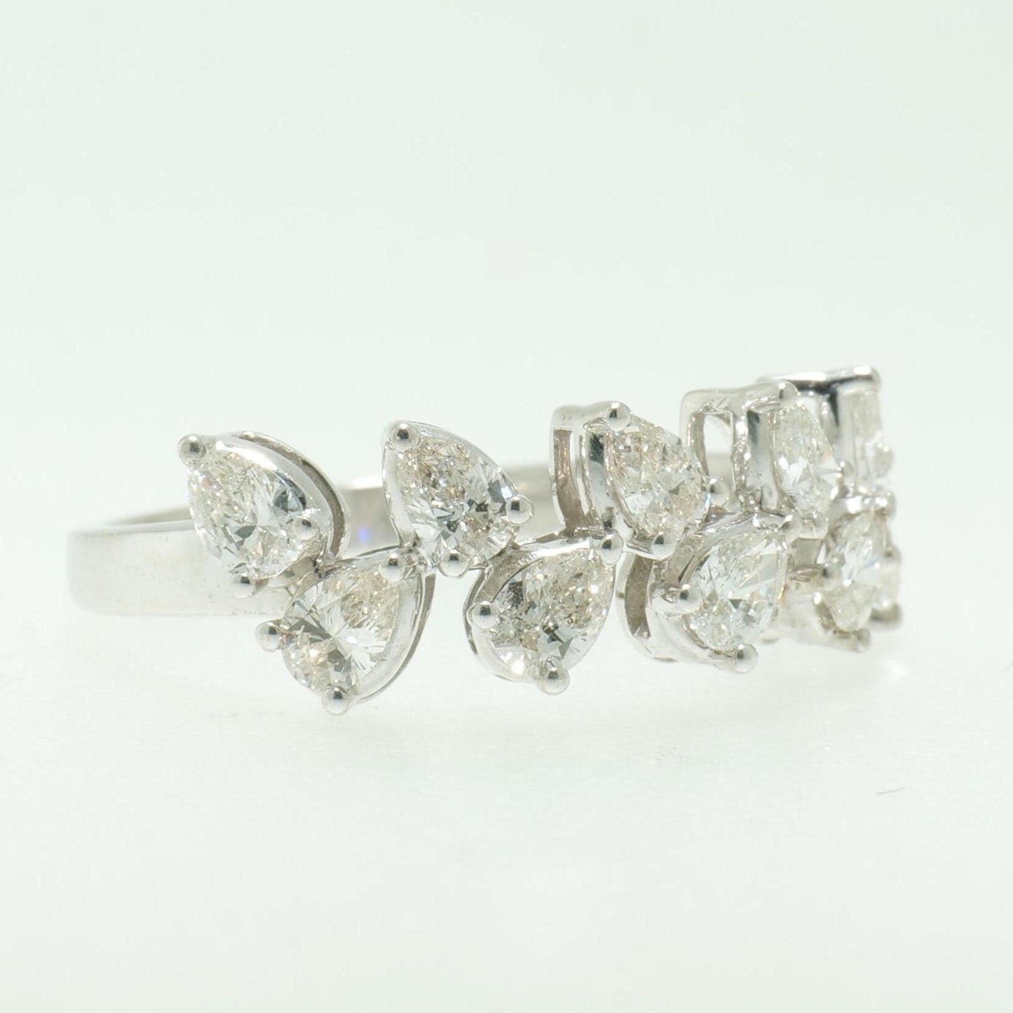 Leaf Diamond Eternity Band