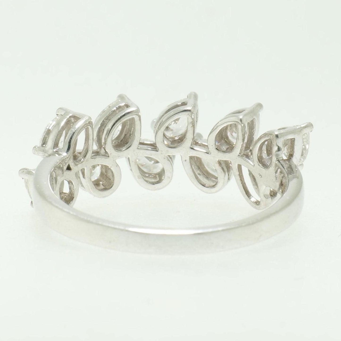 Leaf Diamond Eternity Band